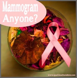 Had a mammogram lately? It's important! Find out why at Sparkles of Sunshine.