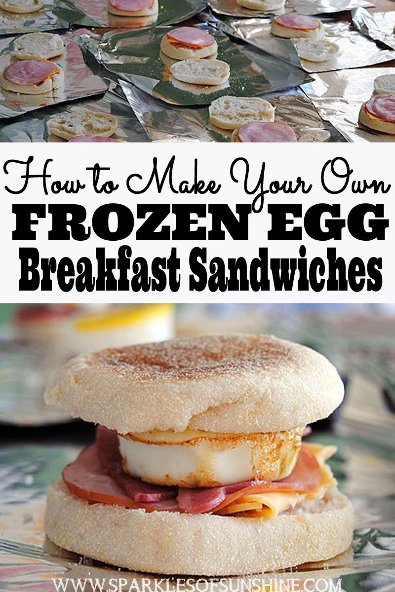 Frozen Egg Breakfast Sandwiches