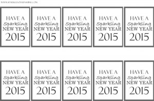 New Year's Gift Tag Free Printable Sparkles of Sunshine