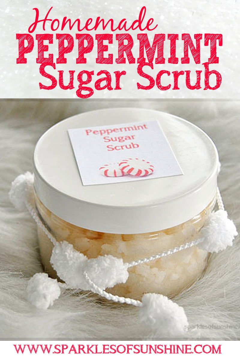 This homemade peppermint sugar scrub is so simple to make, but is the perfect gift for someone during the holiday season, or any time of year!