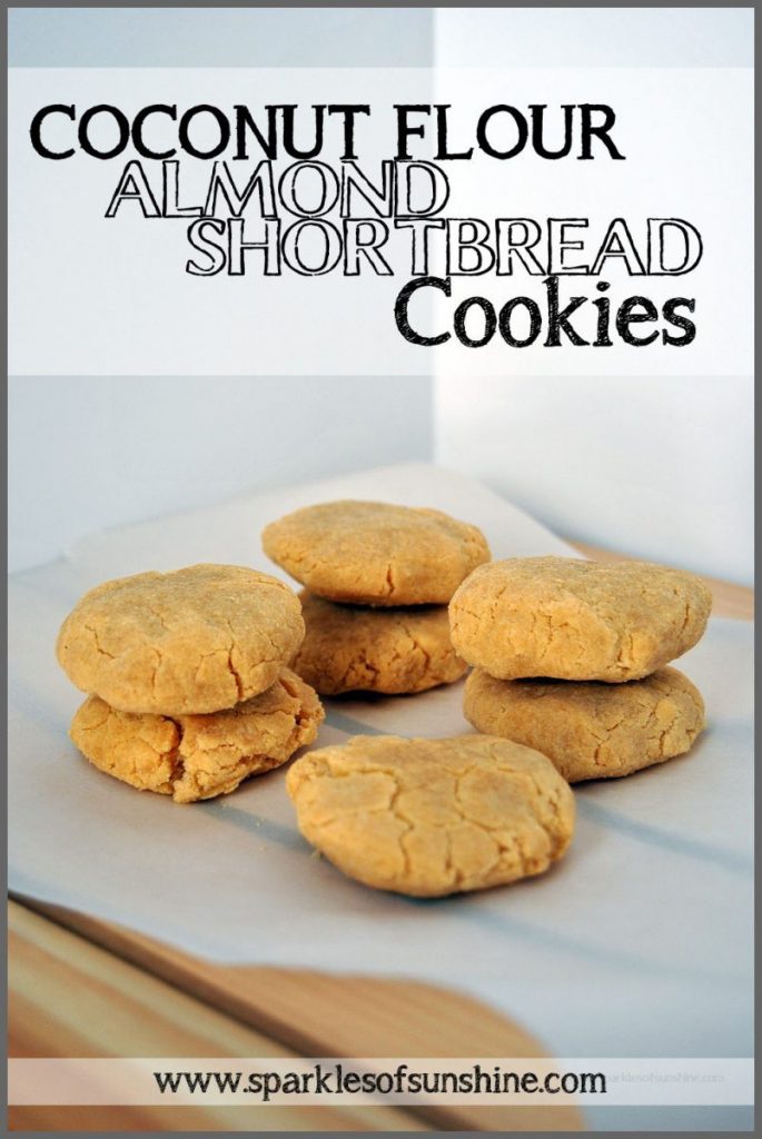 Coconut Flour Almond Shortbread Cookies at Sparkles of Sunshine