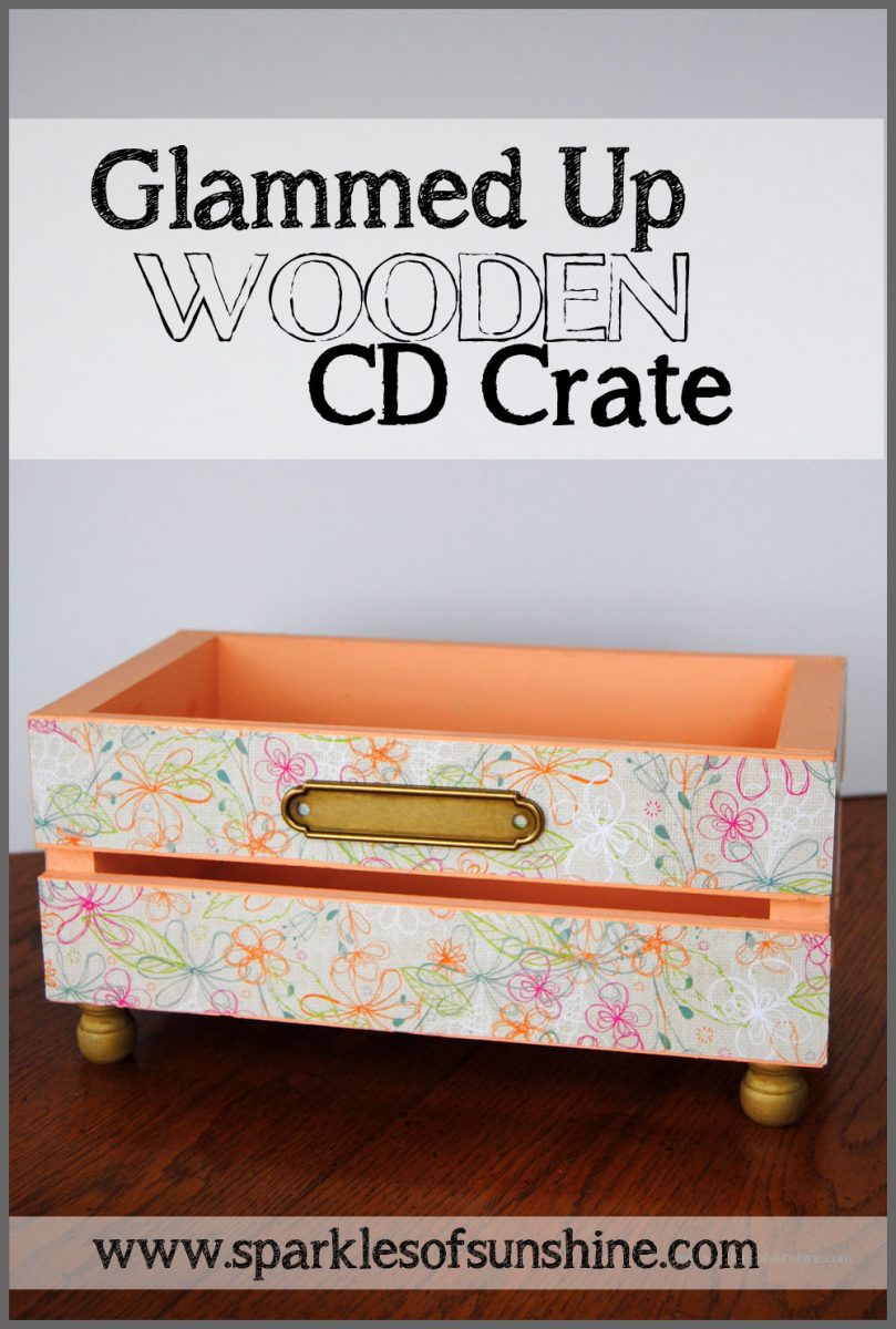 Glammed Up Wooden CD Crate at Sparkles of Sunshine