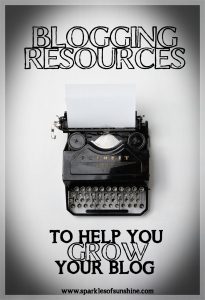 The ultimate list of blogging resources used and recommended by Christie at Sparkles of Sunshine.