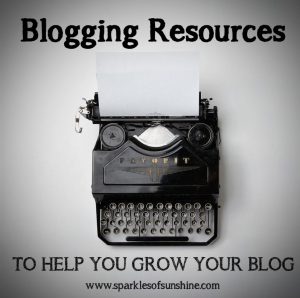 The ultimate list of blogging resources used and recommended by Christie at Sparkles of Sunshine.