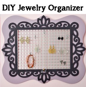 Make an easy DIY Jewelry Organizer in just 5 simple steps. Find out how at Sparkles of Sunshine.