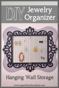 Make an easy DIY Jewelry Organizer in just 5 simple steps. Find out how at Sparkles of Sunshine.