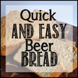 Quick and easy beer bread recipe using only 3 ingredients. Get the recipe at Sparkles of Sunshine!
