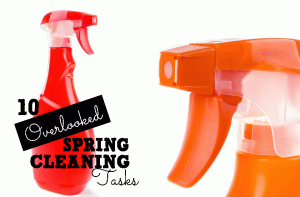 Check out this list of 10 Overlooked Spring Cleaning Tasks at Sparkles of Sunshine! Think your Spring cleaning is done? Maybe not!