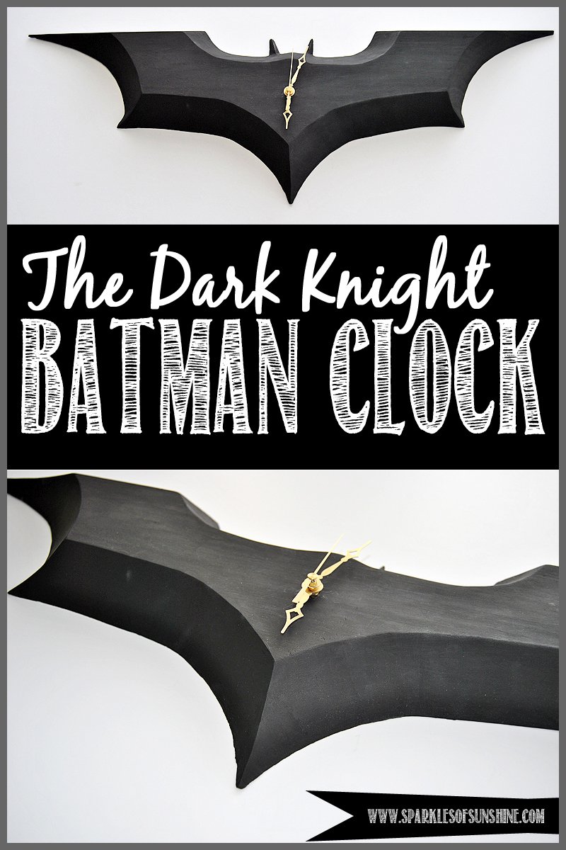 DIY Batman Clock at Sparkles of Sunshine...a perfect DIY gift for The Dark Knight fan!