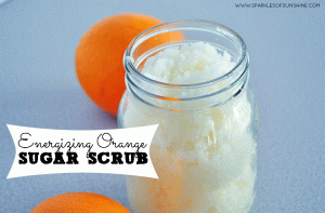 Check out this energizing orange sugar scrub recipe at Sparkles of Sunshine. Keep your skin soft with this moisturizing sugar scrub!