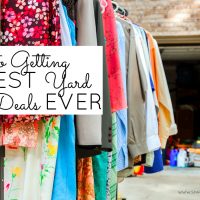 Want to score at yard sales? Check out these practical tips to getting the best yard sale deals ever at Sparkles of Sunshine.