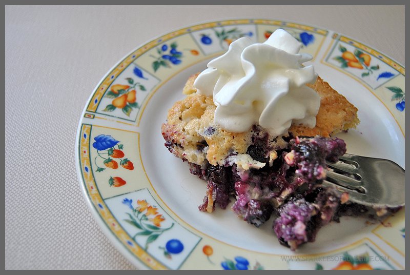 My Granny's Blueberry Quickie Pie Recipe from Sparkles of Sunshine...so yummy and easy to make!