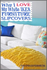 Over nine months later, find out why I LOVE my IKEA white furniture slipcovers!