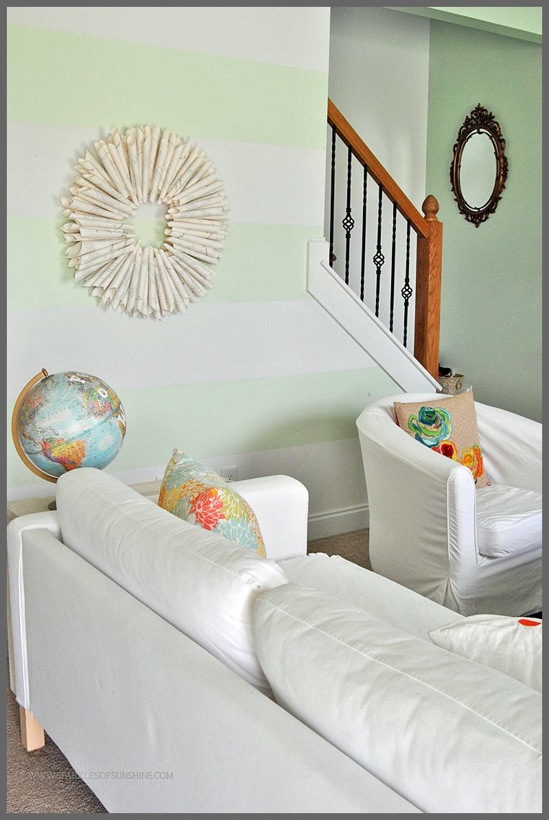 Living room tour packed with lots of DIY and decorating ideas at Sparkles of Sunshine.