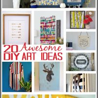 Decorate those walls! Get inspired with 20 Awesome DIY Art Ideas at Sparkles of Sunshine.