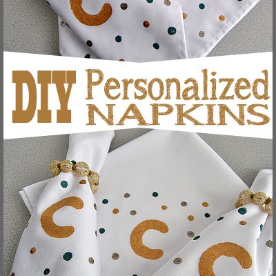 DIY Personalized Napkins