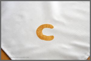 It's easy to make personalized napkins with fabric paint! Check out the simple tutorial at Sparkles of Sunshine.
