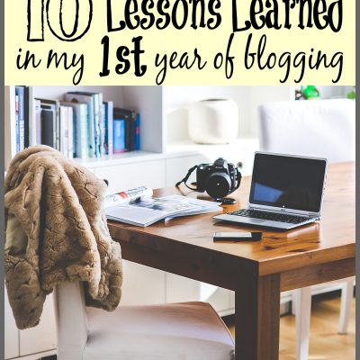 10 Lessons Learned In My First Year of Blogging