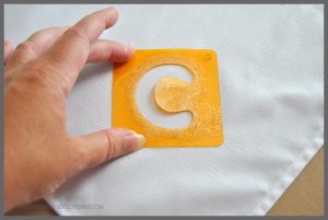 It's easy to make personalized napkins with fabric paint! Check out the simple tutorial at Sparkles of Sunshine.