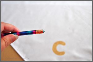 It's easy to make personalized napkins with fabric paint! Check out the simple tutorial at Sparkles of Sunshine.