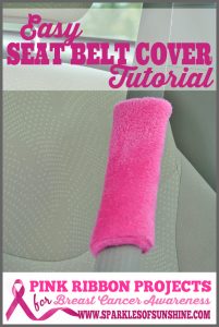 Learn how easy it is to make a seat belt cover with the simple sewing tutorial at Sparkles of Sunshine.