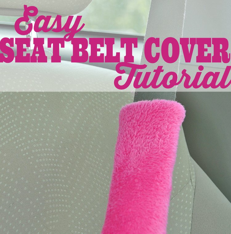 Pink Ribbon Projects Easy Seat Belt Cover Tutorial Sparkles Of Sunshine - How To Make Seat Belt Pads