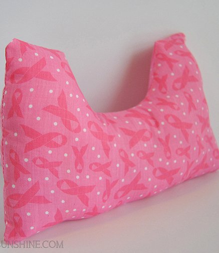 Pink Ribbon Projects ~ Mastectomy Comfort Pillow - Sparkles of Sunshine