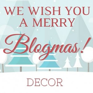 Share your holiday decor items at the Blogmas Link Party!
