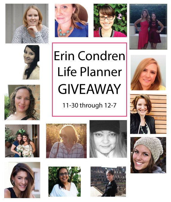 Visit Sparkles of Sunshine for your chance to win an Erin Condren Life Planner!