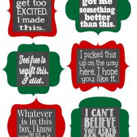 Add an extra smile to someone's face this holiday season with these free printable Christmas gift tags from Sparkles of Sunshine.