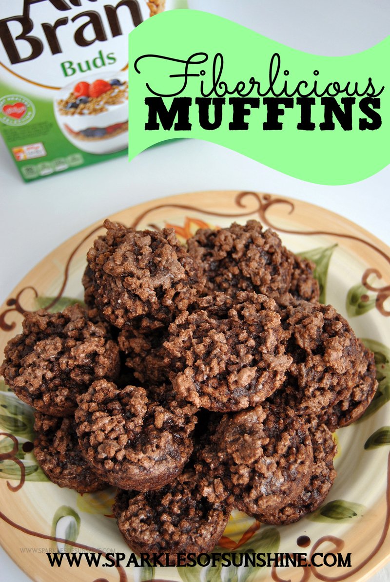 These fiberlicious muffins taste way too good to be good for your body! Get the recipe at Sparkles of Sunshine today!