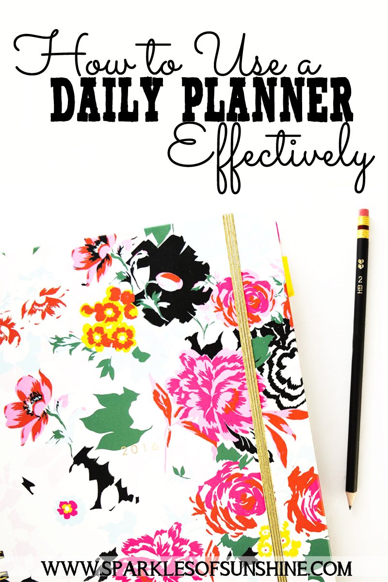 Do you have a daily planner but struggle with how to use it to plan out your days? Read these tips that will help you use your planner more effectively.