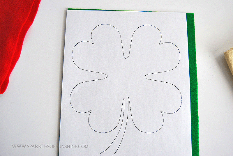 You are going to love this lucky four leaf clover pillow cover. It's the perfect way to add a St. Patrick's Day touch to your home decor this year!