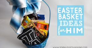Not sure what to give the man in your life for Easter? Check out these Easter basket ideas for him at Sparkles of Sunshine today!