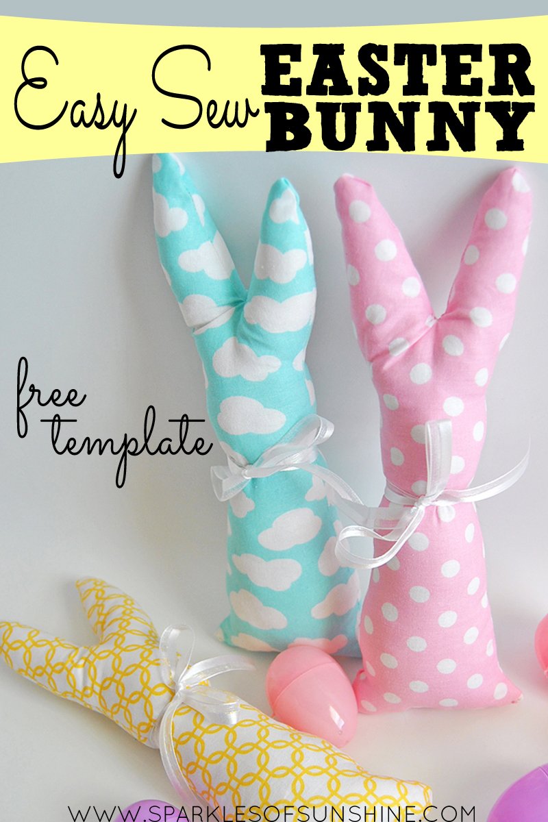 Easy Sew Easter Bunny Free Template