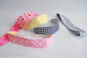 Make your own reversible fabric headbands easily with these directions and templates from Sparkles of Sunshine.