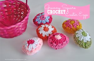 Make these darling granny square crochet Easter eggs with this free pattern!