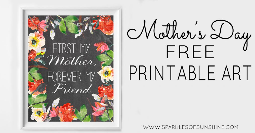 Mother's Day Free Printable Art FB - Sparkles of Sunshine
