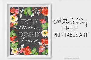 Download and print this beautiful Mother's Day Free Printable Art at Sparkles of Sunshine today.