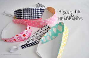 Make your own reversible fabric headbands easily with these directions and templates from Sparkles of Sunshine.
