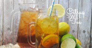 It's time to upgrade the Southern classic iced tea with this recipe for Citrus Sweet Tea from Sparkles of Sunshine.