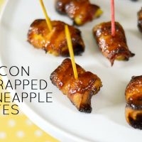 These Bacon Wrapped Pineapple Bites are the perfect appetizer for your next party!