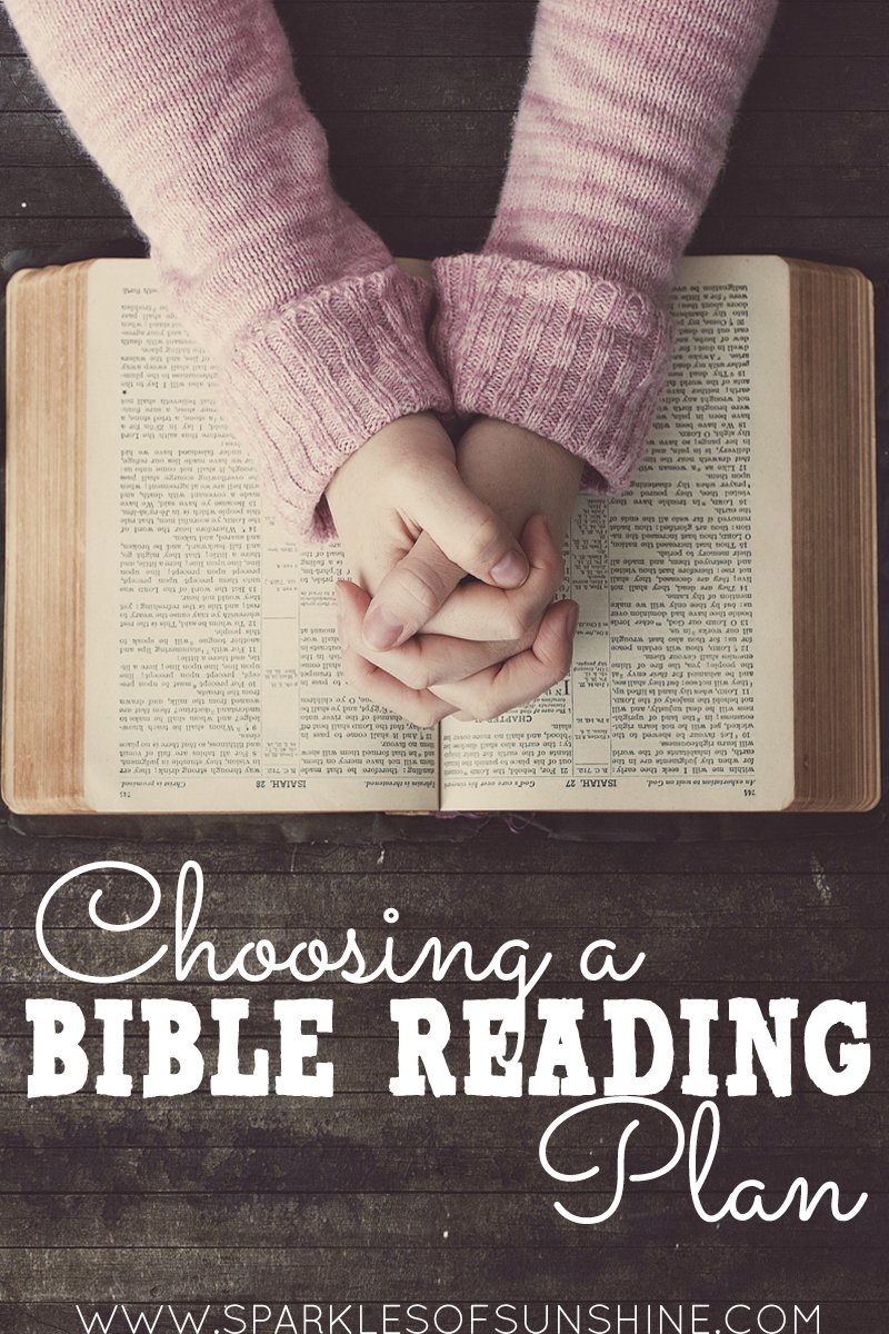 Need help choosing a Bible reading plan that's right for you? Here are some questions to ask yourself.