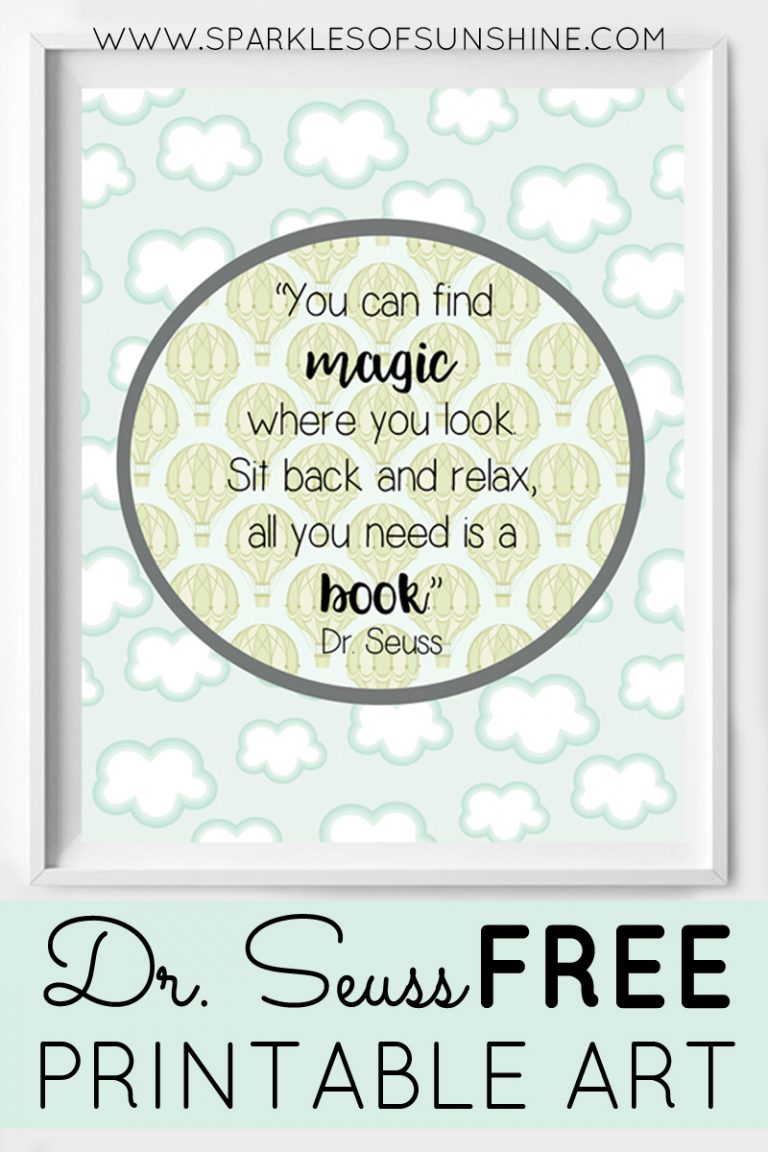 Dr. Seuss Free Printable Art - Sparkles of Sunshine