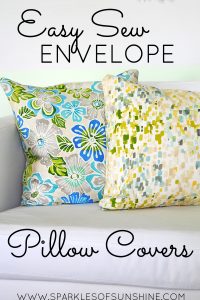 Learn how easy it is to make envelope pillow covers for your home with this simple tutorial.