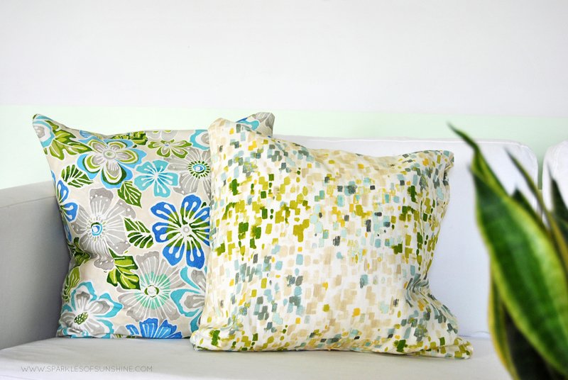 Learn how easy it is to make envelope pillow covers for your home with this simple tutorial.