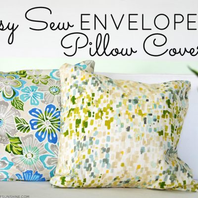 Easy Sew Envelope Pillow Covers