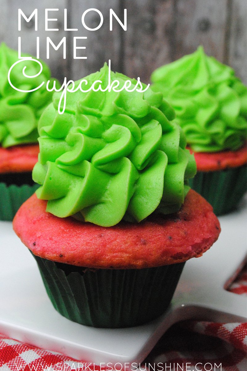 Enjoy the tastes of summer with this flavorful recipe for melon lime cupcakes.