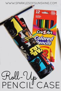 This roll-up pencil case will keep your pencils organized in style! Check out the step by step sewing tutorial today.