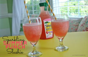 Celebrate summer with this tasty, refreshing beverage. Get the recipe for the Sparkling Summer Punch Slushie today at Sparkles of Sunshine!